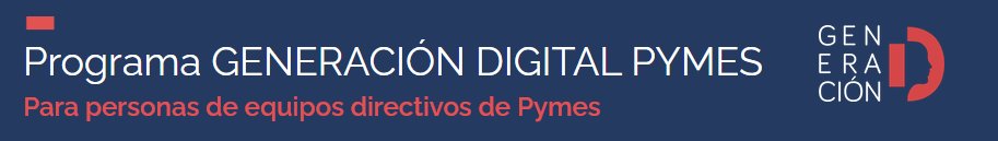 Cartel con logotipo de programa "Generación D" para directivos de PYME