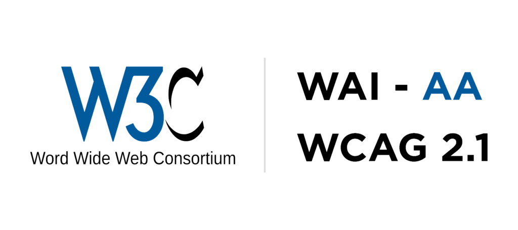 Logotipos de W3C WCAG 2.1